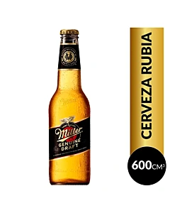 Cerveza Rubia Miller 600 Ml