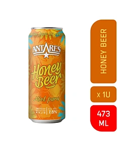Cerveza Honey Lata Antares 473 Cc
