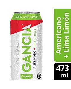 Aperitivo Gancia Americano + Lima Limón 473ml