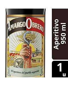 Aperitivo Amargo Obrero 950 Ml