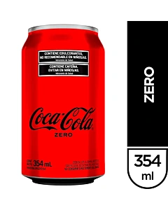 Gaseosa Coca Cola Zero 354ml