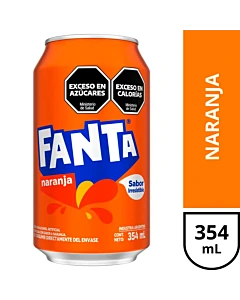 Gaseosa Fanta Naranja 354 Ml