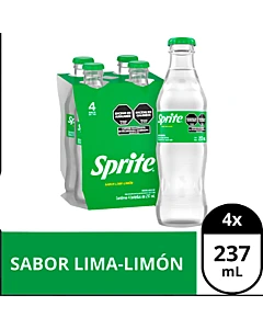 Gaseosa Lima Limón Sprite 237 Ml 4 U