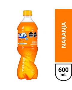 Gaseosa Fanta Naranja 600 Ml