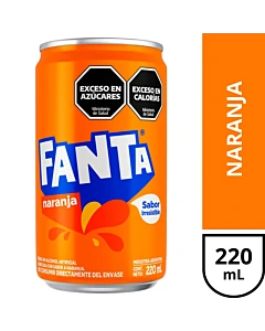 Gaseosa Fanta Naranja 220 Ml