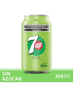 Gaseosa Lima Limón 7up Sin Azúcar 354 Ml