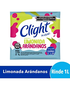 Jugo En Polvo Clight Limonada Arándanos 8 G