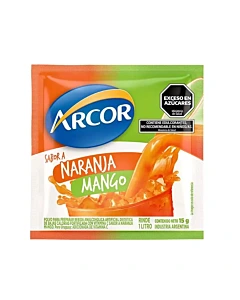 Jugo En Polvo Arcor Naranja Mango 15 G