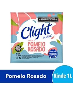 Jugo En Polvo Clight Pomelo Rosado 8 G