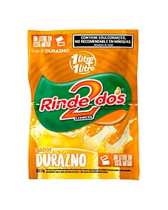 Jugo En Polvo Rinde2 Durazno 13 G