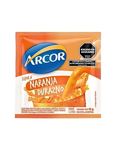 Jugo En Polvo Arcor Naranja Durazno 15 G