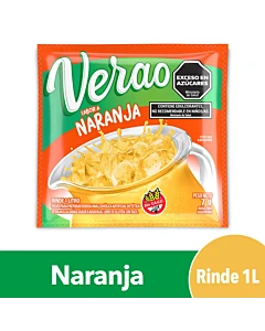Jugo En Polvo Verao Sabor Naranja 7g