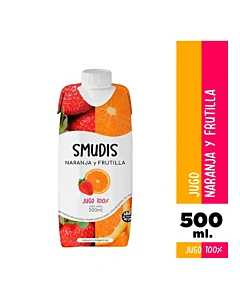 Jugo De Naranja Y Frutlla Smudis 500 Ml