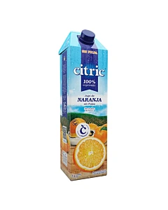 Jugo Naranja Sin Pulpa Citric Tetra 1 Lt