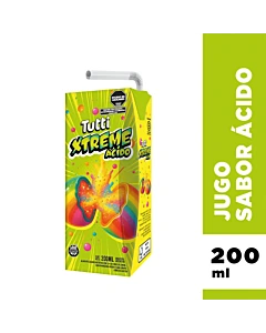 Jugo Listo Tutti Xtreme Ácido 200 Ml