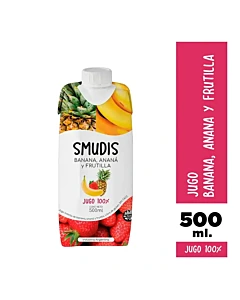 Jugo De Banana, Ananá Y Frutilla Smudis 500 Ml