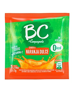 Jugo En Polvo Naranja Dulce Bc 7 Gr