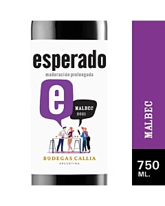 Vino Tinto Esperado Malbec 750 Ml