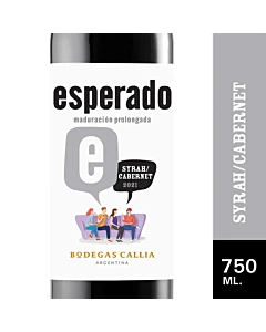 Vino Tinto Esperado Blend Syrah Cabernet Sauvignon 750ml