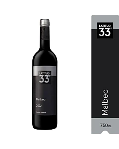 Vino Tinto Latitud 33° Malbec 750ml