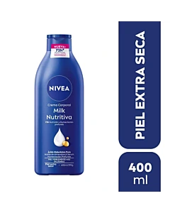Crema Corporal Hidratante Nivea Milk Nutritiva Para Piel Extra Seca 400 Ml