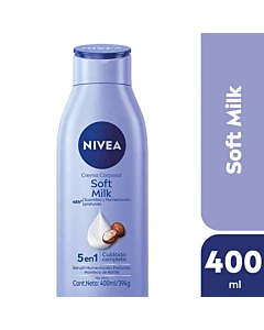 Crema Corporal Nivea Soft Milk 5 En 1 Suavidad Y Humectación Profunda Piel Seca 400ml