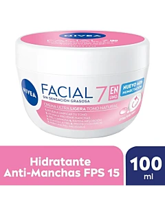 Crema Facial Hidratante 7 En 1 Nivea Cuidado Radiante Y Uniforme Para Todo Tipo De Piel 100 Ml