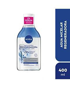 Agua Micelar Nivea Regeneradora Enriquecida Con Sérum Piel Sensible 400 Ml