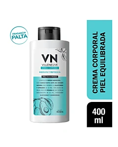 Crema Corporal Villeneuve Piel Equilibrada 400 Cc.