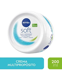 Crema Hidratante Intensiva Nivea Soft Para Uso Diario 200 Ml