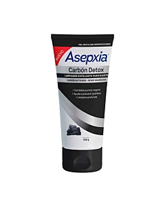 Asepxia Limpiador Exfoliante Purificante Carbón Detox 120 G