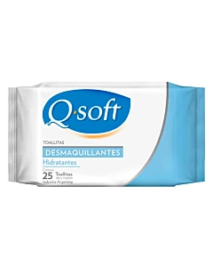 Desmaquillante Q-Soft  Hidratante X 25un