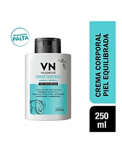 Crema Corporal Villeneuve Piel Equilibrada 250 Cc.