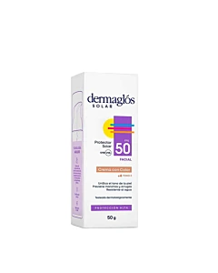 Protector Solar Dermaglos Fps50 Con Color Tono 2 50 G