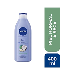 Loción Corporal Nivea Coco Y Aceite De Monoi Para Piel Normal A Seca 400 Ml