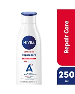 Crema Corporal Hipoalergénica Nivea Derma Care Reparadora Para Piel Extra Seca 250 Ml