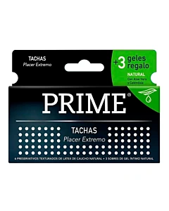Preservativo Prime Tachas 6un + Geles