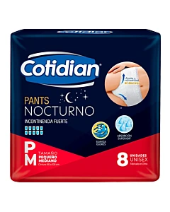 Ropa Interior Cotidian Pants Nocturnos Talle Pm 8 U