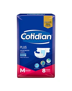 Pañales Para Adulto Cotidian Plus Talle M 8 U
