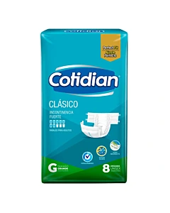 Pañales Para Adulto Cotidian Clásico Talle G 8 U