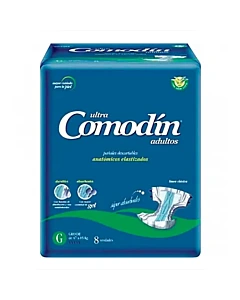 Pañal Para Adulto Comodin Anatómico Talle G 8 U