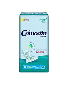 Pañales Para Adultos Comodin Ultra Clásico Talle Grande 20 U