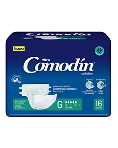Pañales Para Adultos Comodin Ultra Anatómicos Talle Grande 16 U