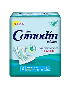 Pañales Para Adultos Comodin Ultra Clásico Talle Grande 10 U