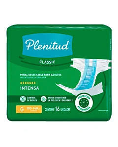 Pañales Para Adulto Plenitud Classic Talle G 16 U