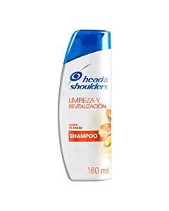 Shampoo Head & Shoulders Limpieza Y Revitalización Aceite De Argán Control Caspa 180ml