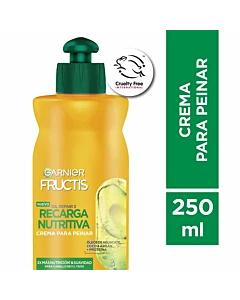 Crema Para Peinar Fructis Recarga Nutritiva 250ml