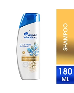 Shampoo Head & Shoulders Crece Fuerte Desde La Raíz 180 Ml