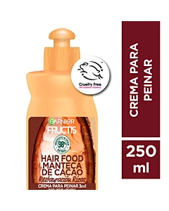 Crema Para Peinar Fructis Hair Food Cacao 250ml