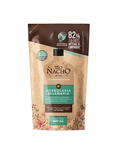 Tio Nacho Acondicionador Herbolaria Milenaria Recargable Doypack X 400 Ml
